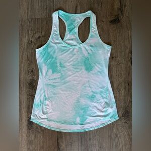 Athleta Aqua Tie-Dye Racerback Tank